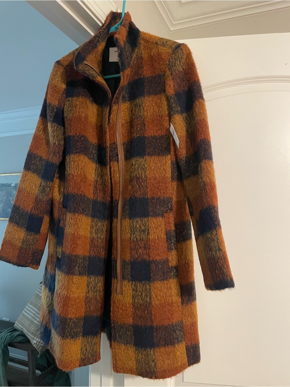 NWT Old navy plaid coat